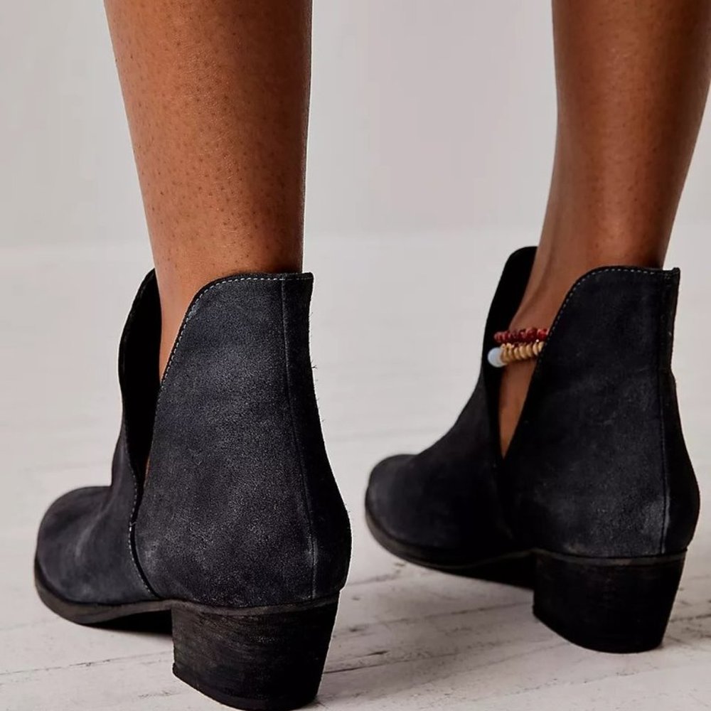 Free People Midnight Blue Ankle Booties - Picture 2 of 8